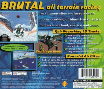 Jet Moto (US) box cover back